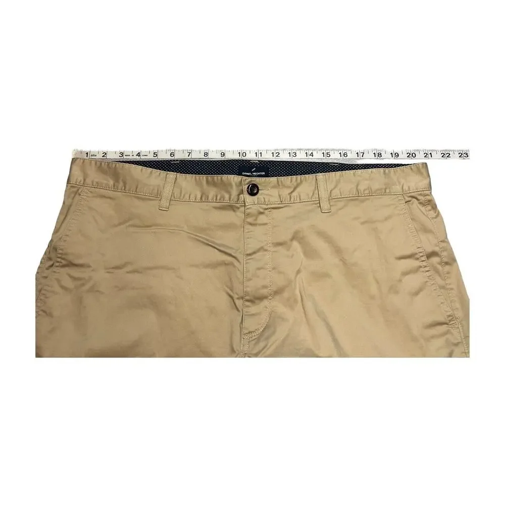 Daniel Hechter Chino Shorts Mens 40 Tan Cotton Stretch High-Rise Classic Outdoor